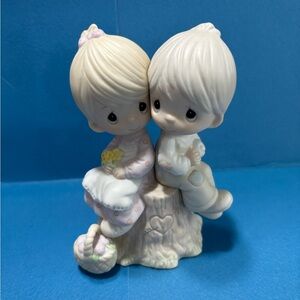 Charming Precious Moments Figurine - Cream and White